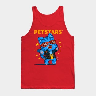 cool cat cartoon petstars Tank Top